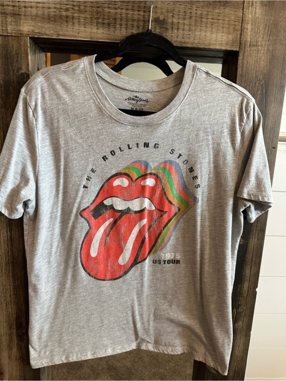 Rolling Stones 1975 US Tour Graphic Band Tee Women’s Medium Classic Rock